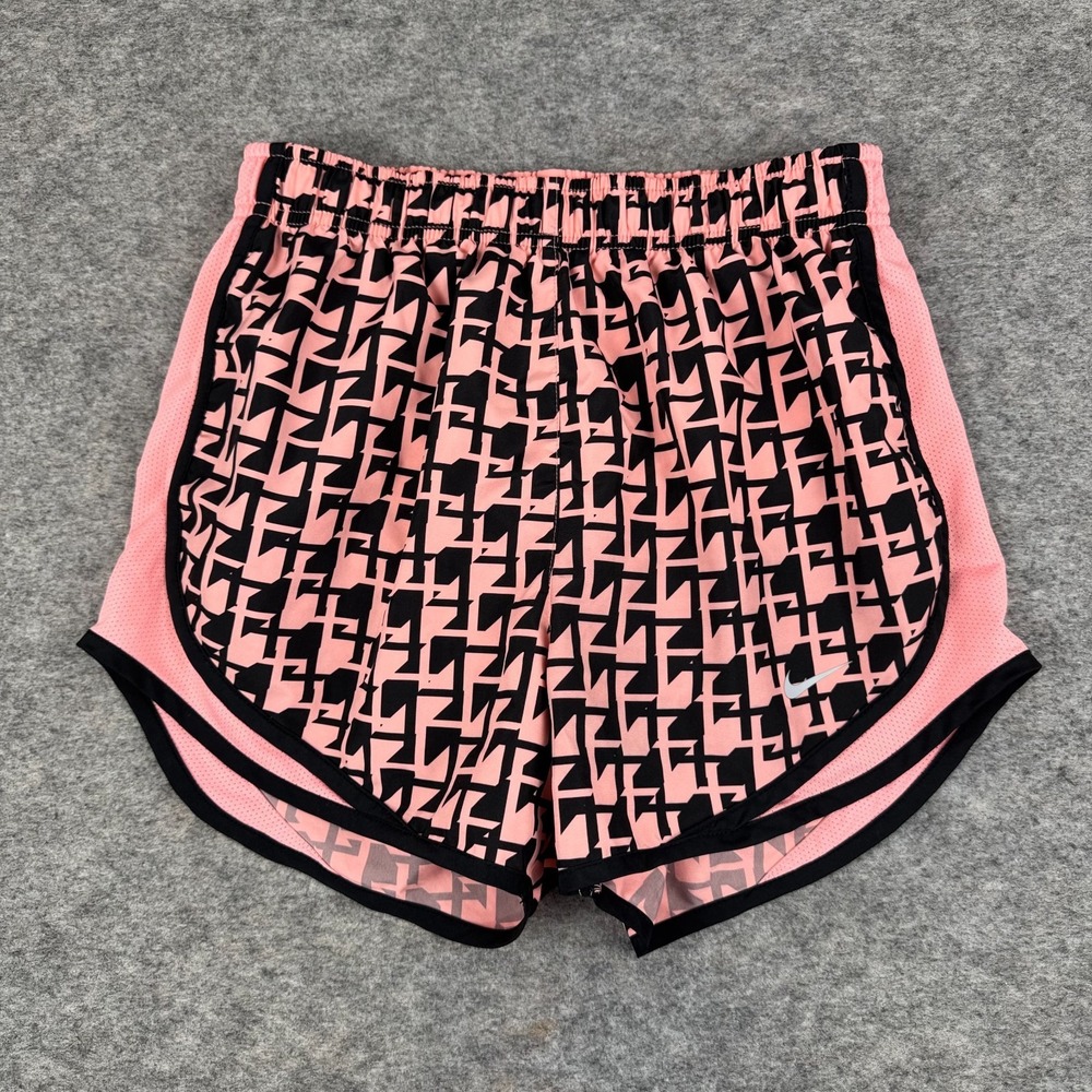 Nike Dri Fit Tempo Running Shorts 3"‎ Lined Pink Black Womens Small S